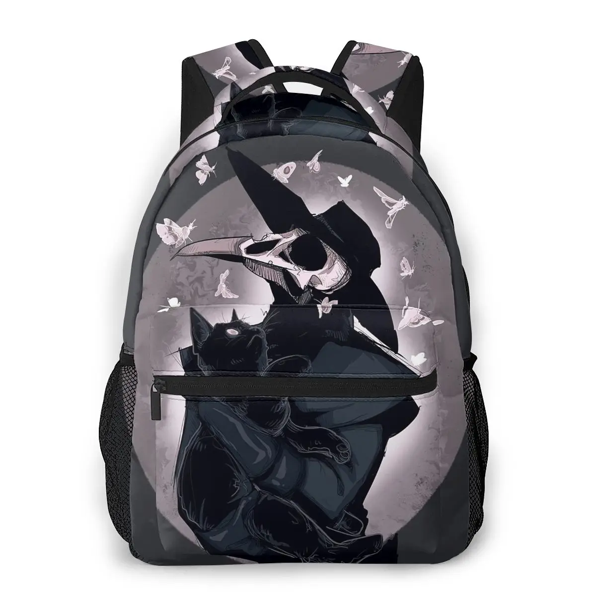 Gothic,Nocturnal Backpack for Girls Boys Travel RucksackBackpacks for Teenage school bag