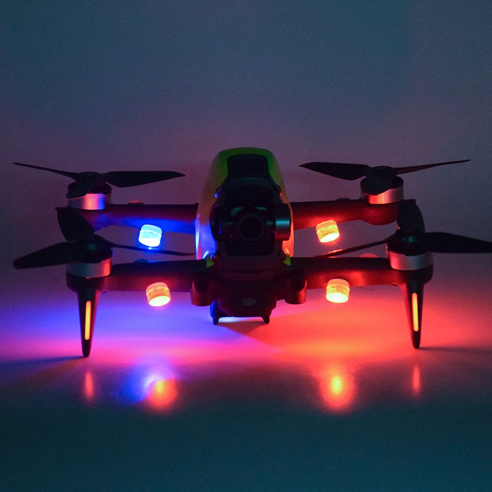 4PCS Universal Drone Night Flight LED Light for DJI FPV COMBO Drone Flying Signal LED Lights for DJI FPV Drone Accessories