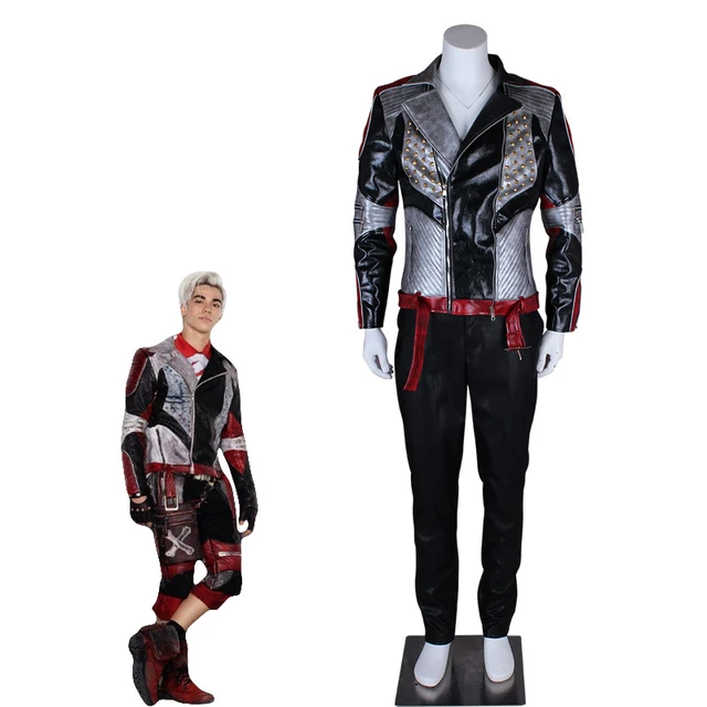 Descendants 2 Cosplay Carlos Cosplay Costume Leather Jacket Punk Style Custom Made Size Party Top Cosplay Costumes AliExpress