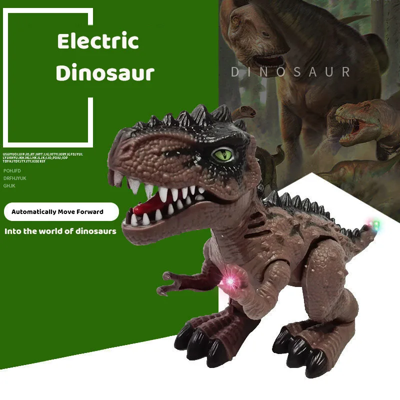 Electronic Dinosaur Interactive Robot Toys Tyrannosaurus With Music Light Animal Lifelike Sounds Kids Walking Dinobot Model