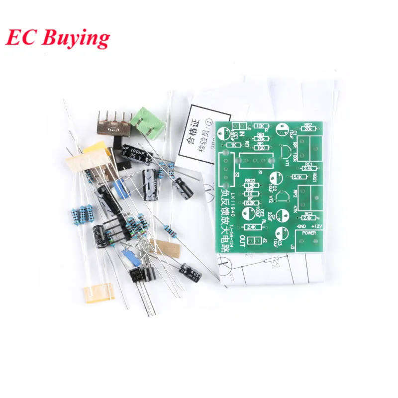 Negative Feedback Amplifier Circuit Kit Teaching Training Set Resistance Capacitance Coupling Analog DIY Electronic Parts