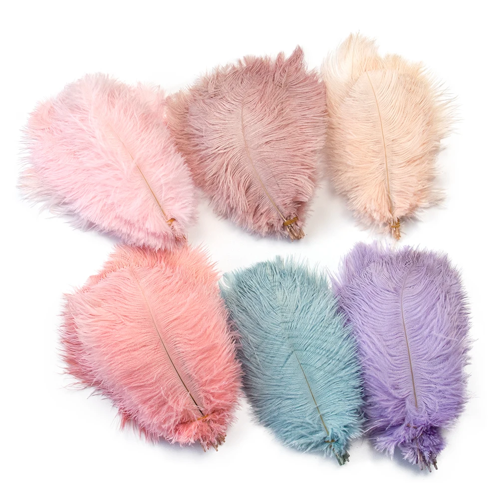 10PCS Natural Ostrich Feather DIY Craft Accessories for Wedding  Centerpieces table Decoration High Quality Plumes 15-40cm/6-16”
