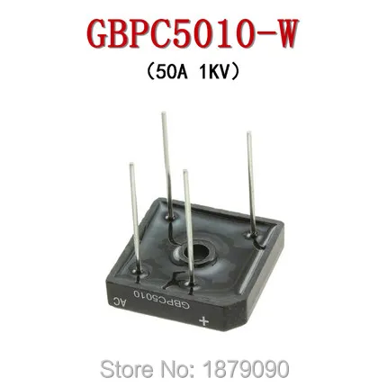 2PCS Rectifier bridge GBPC1510W GBPC2510W GBPC3510W GBPC5010W 15A 25A 35A 50A 1000V 1KV GBPC-W=Wire leads