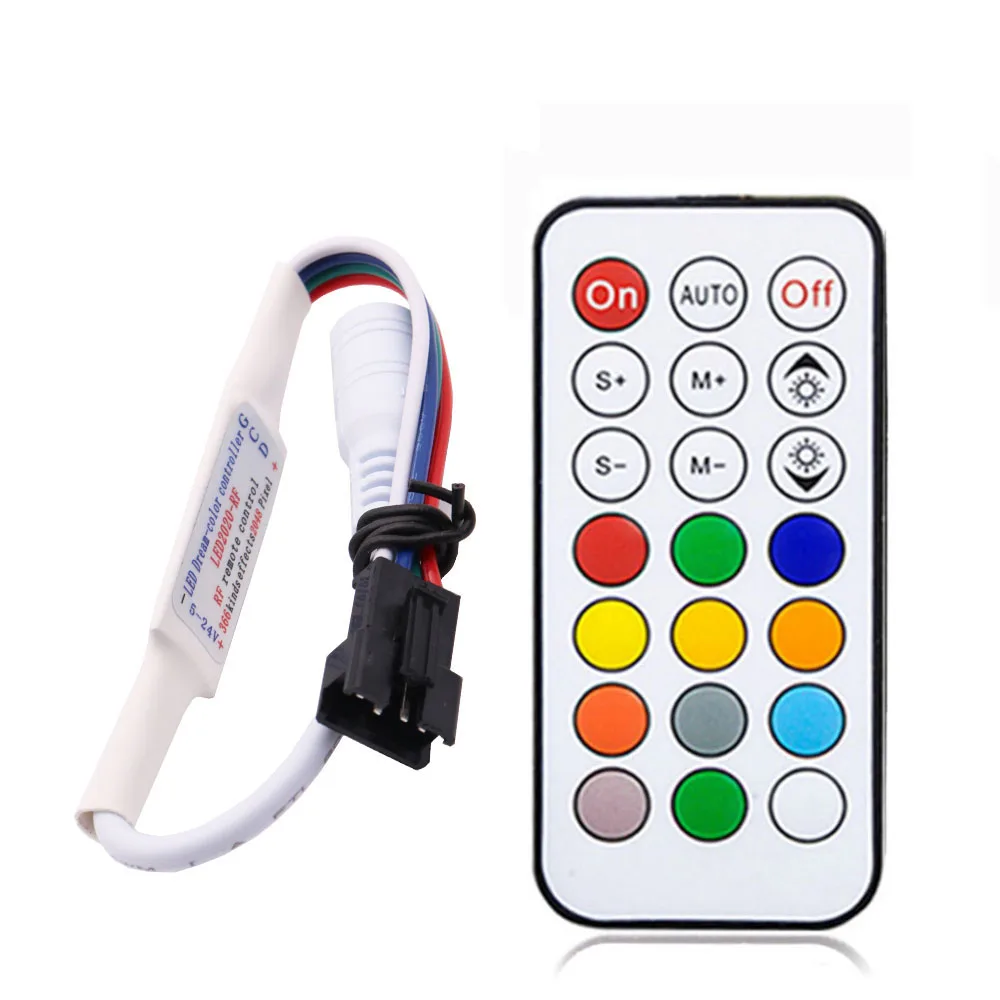 Imagem -04 - Controle para Luz de Led Usb dc rf 14 17 21 Teclas com Controle Remoto