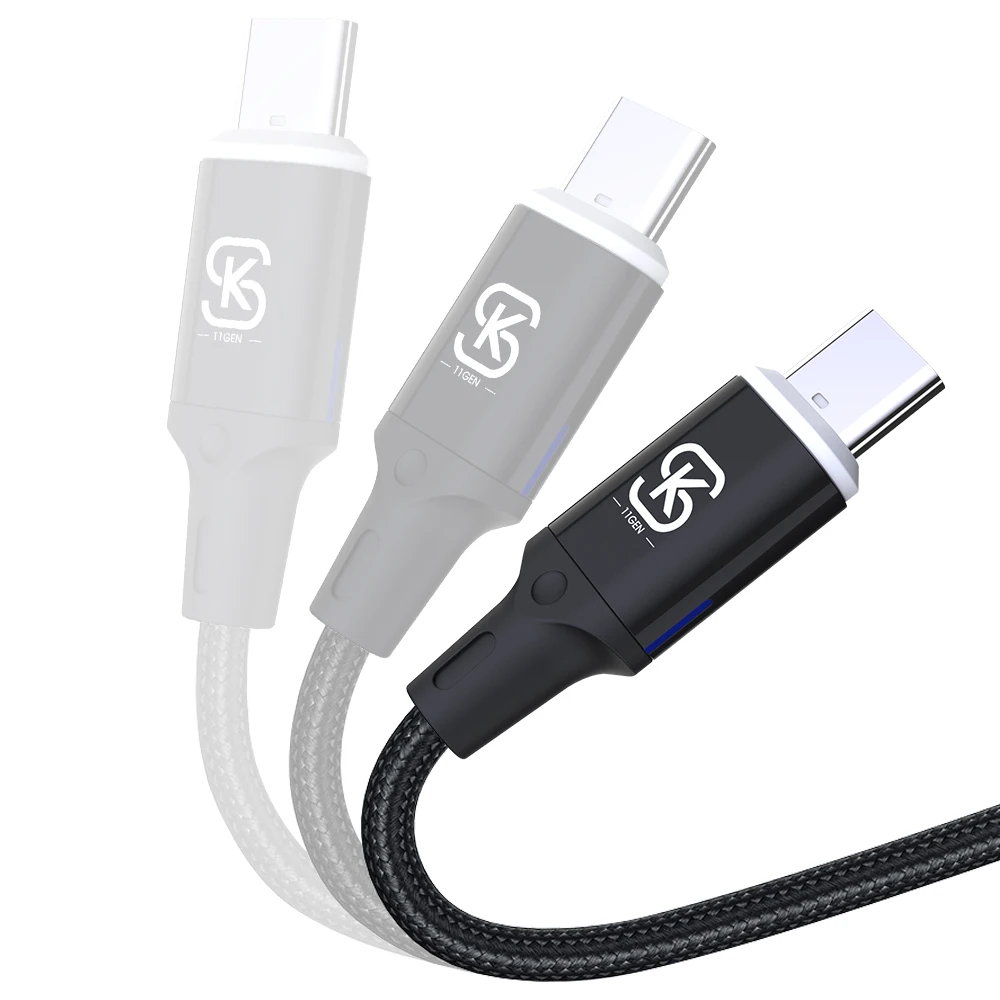 SIKAI 5A المغناطيسي USB كابل آيفون 12 11 شاومي سامسونج نوع C كابل LED شحن سريع بيانات تهمة مايكرو USB كابل الحبل سلك