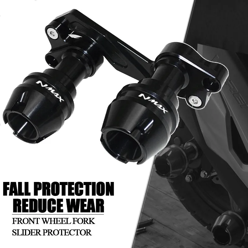 For  YAMAHA NMAX155 NMAX 155 accessories Front Fork Wheel Fall Muffler Pipe Frame Protection Frame Slider Anti Crash Protector