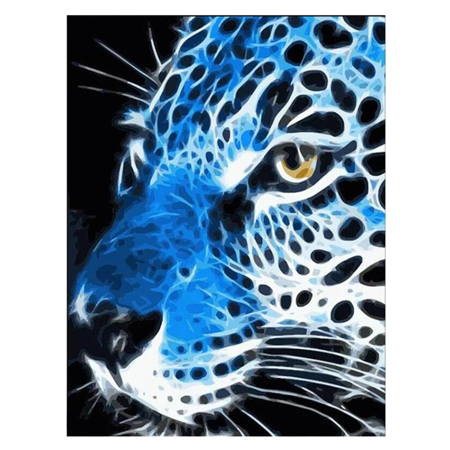 Diamond Embroidery animal Picture By Rhinestones Diamond Painting Leopard Full Square Drill Diamond Mosaic Home Decoration