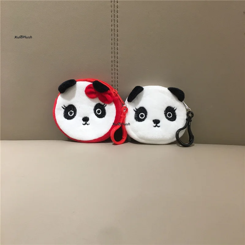 mini 8cm , 2colors - Panda small Plush Purse , mini panda plush purse , Children' Plush purse