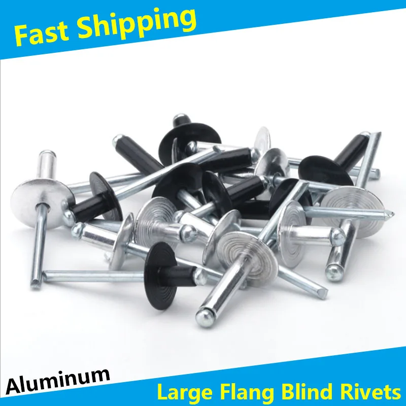 Aluminum Large Flange Pop Open Hollow Blind Rivets Large Cap Leaf Bolt Dropper Self-plugging Rivet Decoration Pull Nail Rebite