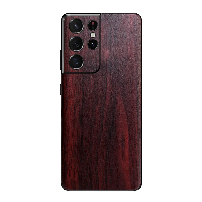 For Samsung Galaxy S21 Ultra S21 Plus Wood Grain Slim Stickers Decal Skin Protective Film Sticker For Samsung Note 20 Ultra S21