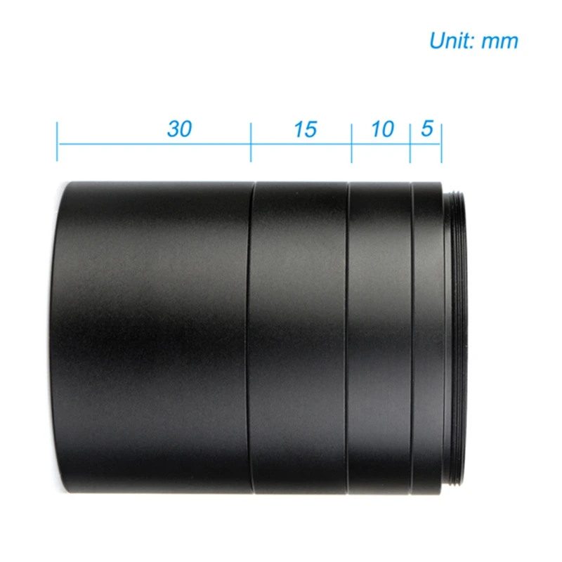 2 Inch M42 Extension Tube Kit 5/10/15/30Mm M42X0.75 on Both Sides for Astronomy Professional Telescope Astrophotography