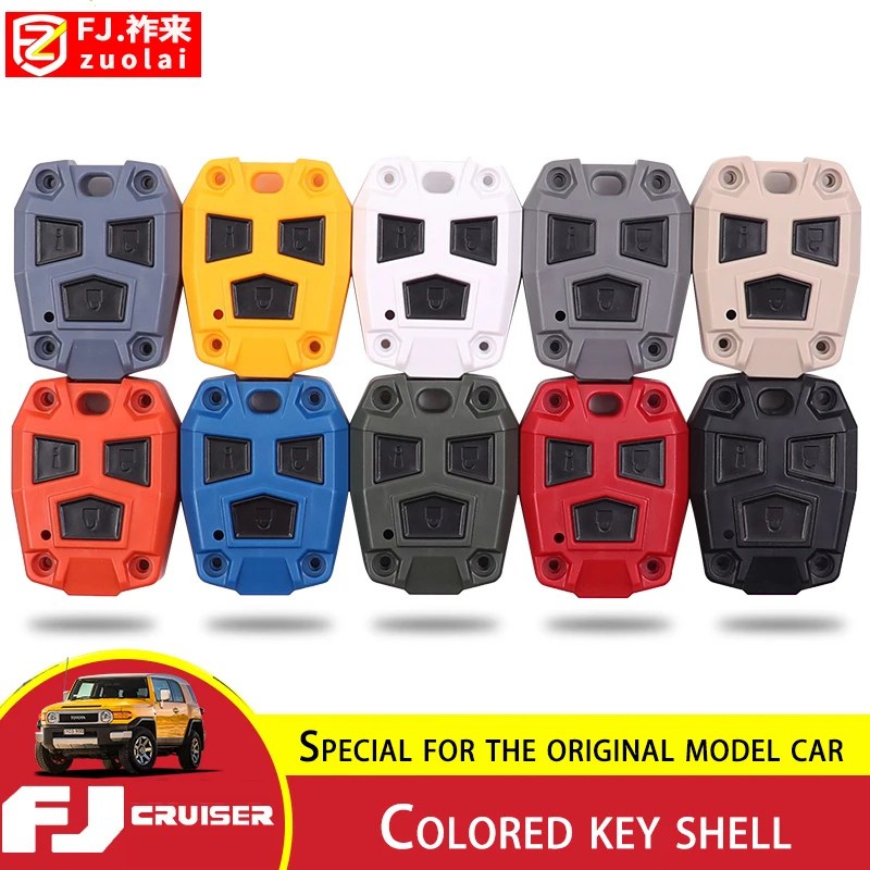 For Toyota FJ Cruiser Car Key Modification Shell Personalized Colored Key Shell  FJ Cruiser Key Case Decoration Accessories