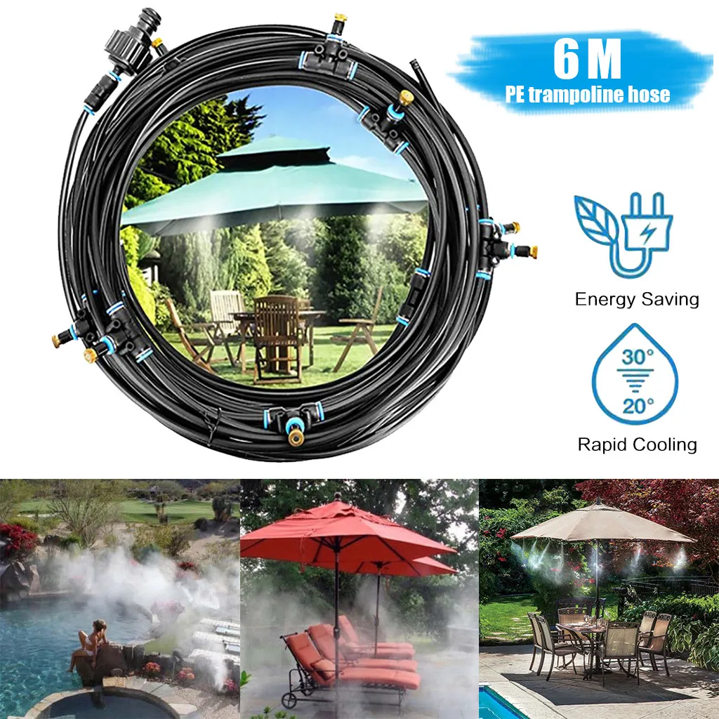 

6/15m Trampoline Sprinkler Summer Water Sprinkler Outdoor Garden Water Games Toy Sprayer Backyard Water Park Accessories#0603g30