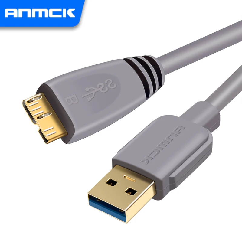 Anmck USB 3,0 Datenkabel USB Standard Interface zu B Daten Linie Micro Kabel Für Laptops Festplatte Kamera Smart TV Computer