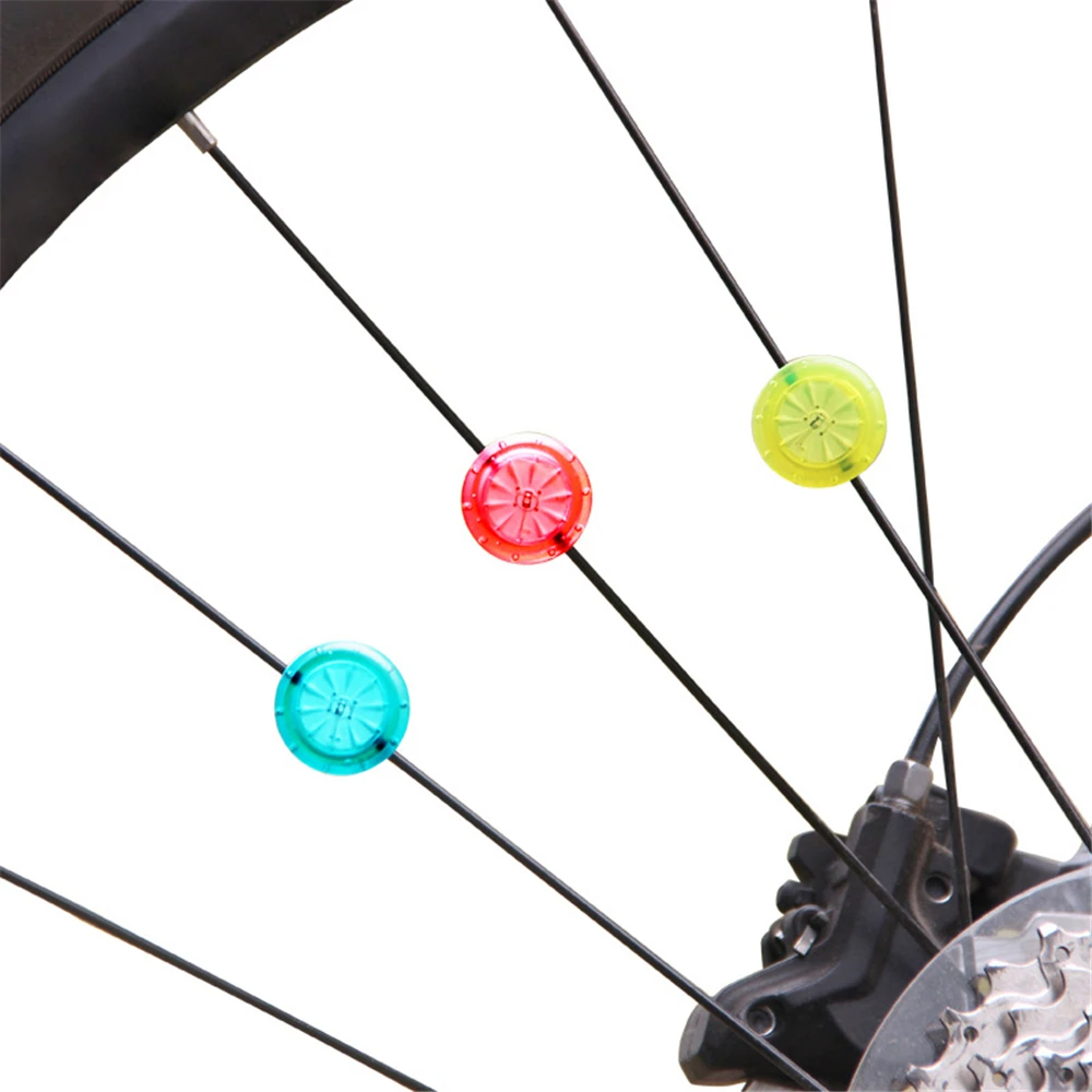 Waterproof Bicycle Spoke Light LED Bike Wheel Light Easy Install For 2mm Bicycle Spokes Tire Safety Warning Light With Battery