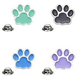 Paw Print Pins Cat Dog Footprints Love Heart Cute badge spille borsa accessori per vestiti spille smaltate per amici regali gioielli