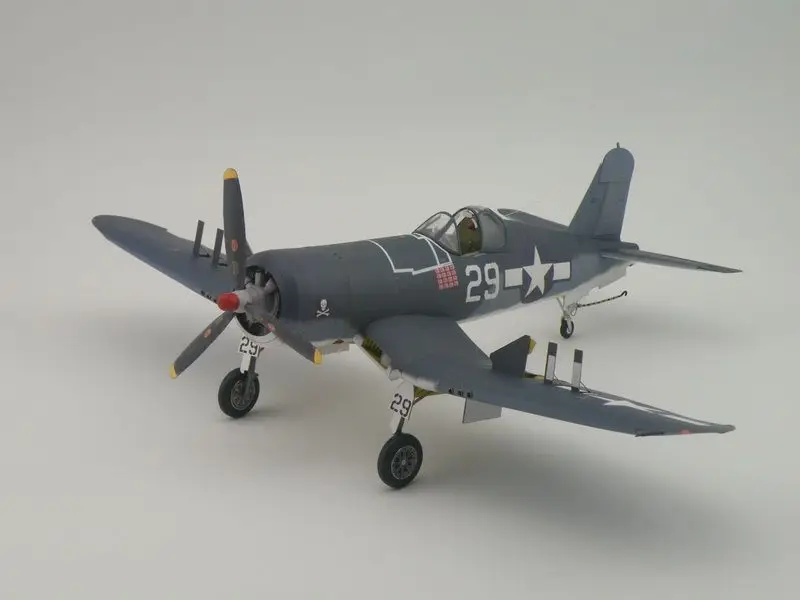 1:33 Scale Vought F4U-1A Corsair Fighter Aircraft DIY Handcraft Paper Model Kit Puzzles Handmade Toy DIY