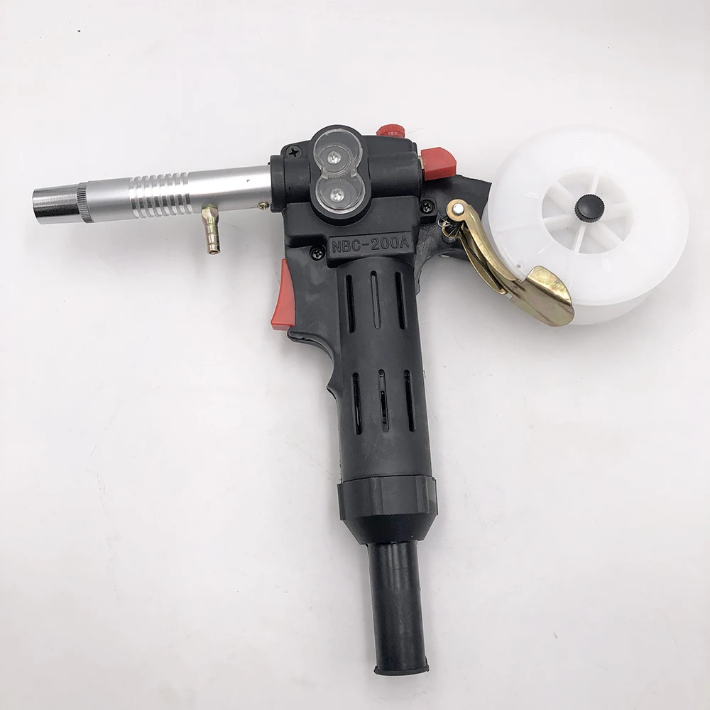 Free shipping NEW Nylon Body Toothed Roller MIG MAG Welding Torch Spool Pull Push Gun NBC-200 NBC200 Torch Head With 10pcs Tips