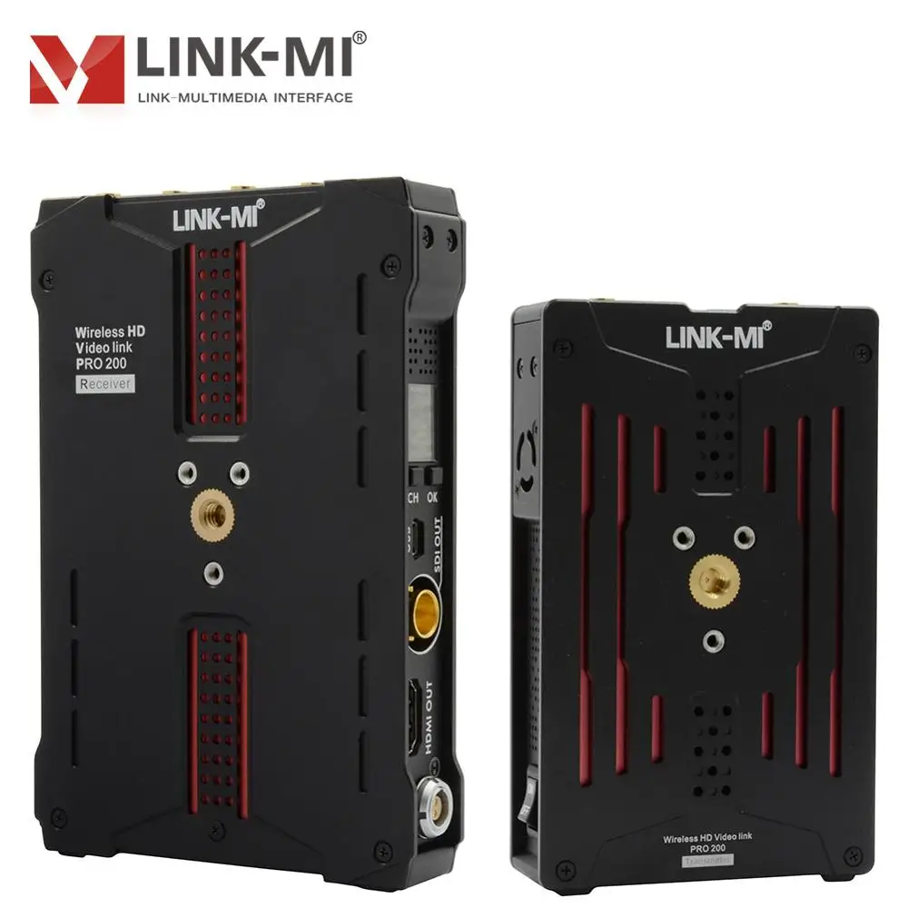 Transmisor y receptor HDMI Wieless 200M SDI, compatible con HDMI LINK-MI, 3G-SDI, sistema de enlace de vídeo HD para transmisión en vivo