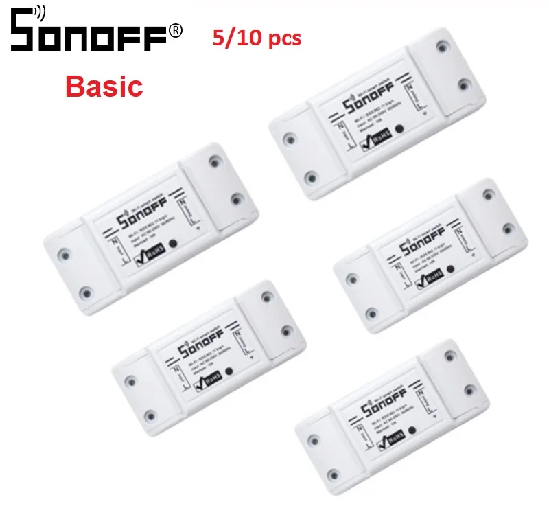 

Itead Sonoff Basic R2 Smart Switch Universal type WiFi Outlet Plug DIY Module smart home Works with Alexa Google home