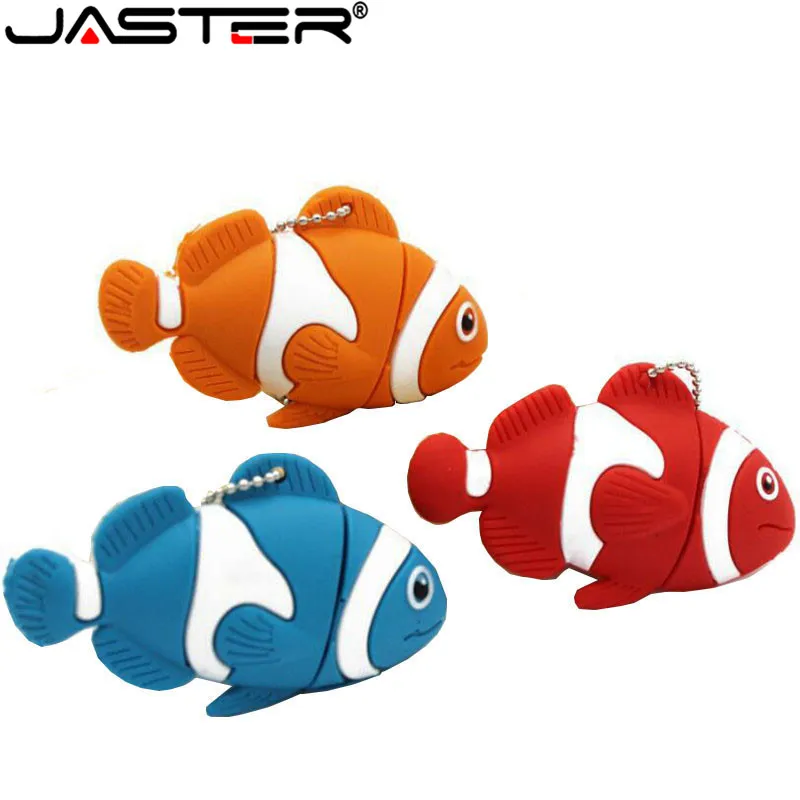 

JASTER Cute cartoon animal fish Usb flash drive memory Stick pen drive pendrive 4GB 8GB 16GB 32GB 64GB u disk