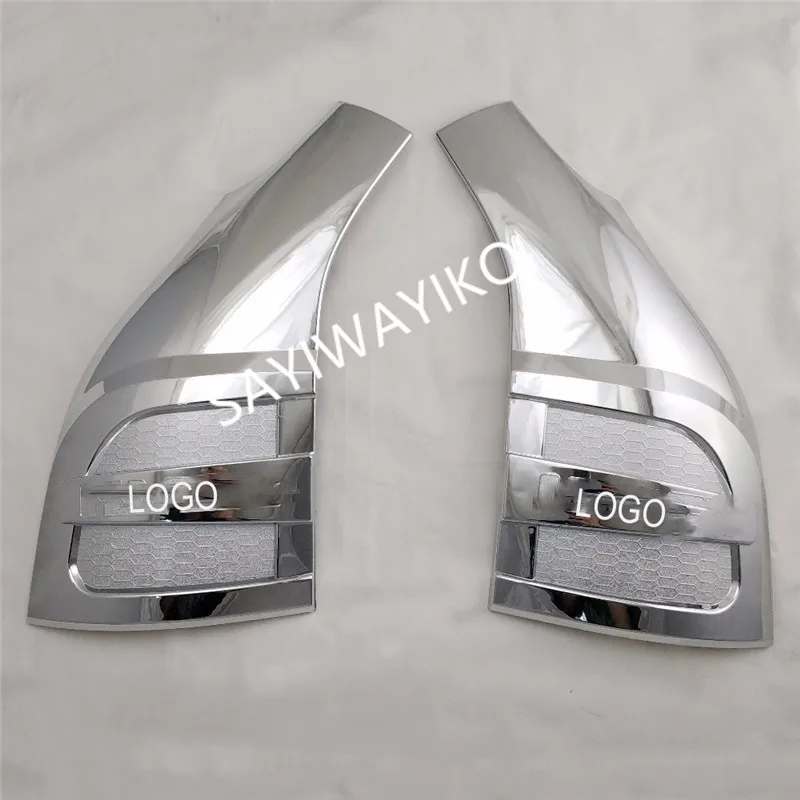 ABS Chrome Exterior Molding Trim Car FRONT CORNER COVER Accessories For Toyota Hiace 2008 2012 2016