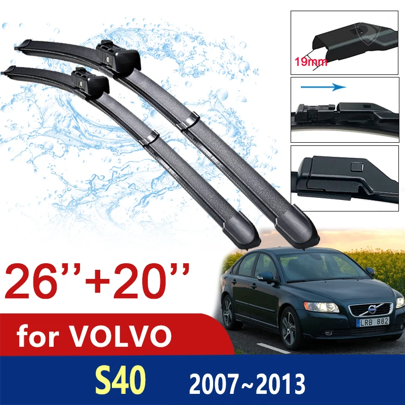 

Car Wiper Blades for Volvo S40 2007~2013 Front Windscreen Windshield Brushes 2008 2009 2010 2011 2012 Car Accessories Goods