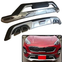 EXTERIOR AUTO 4X4 SUV ACCESSORIES FRONT REAR BUMPER TRIMS COVER FIT FOR KIA SPORTAGE KX5 2019 2020 PROTITVE AUTO BUMPER COVER