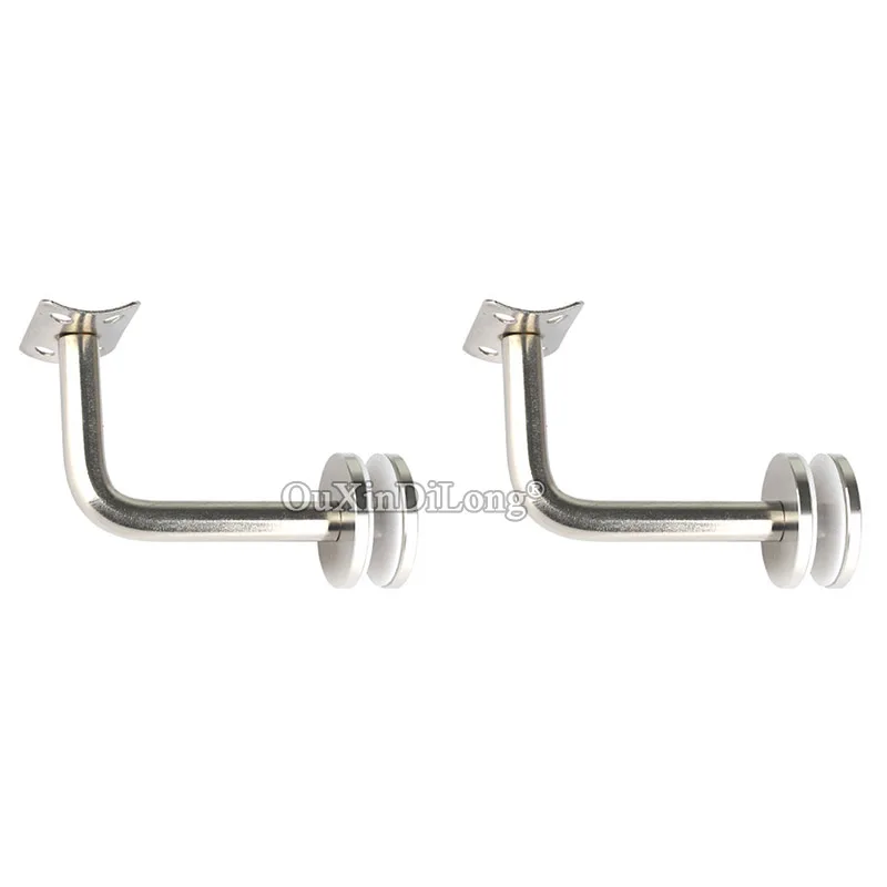 20PCS Stainless Steel Glass Mount Brackets Glass Stair Handrail Guard Rail Banister Support Glass Clamps Hardware FG809