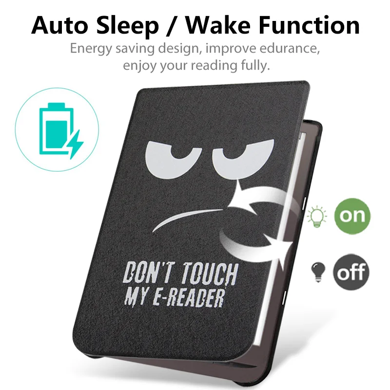 Case for PocketBook Inkpad Color for Inkpad Pro 3 7.8 Inch,Funda Capa for Pocketbook 740 Slim Leather E-Book PB740 Sleep Cover