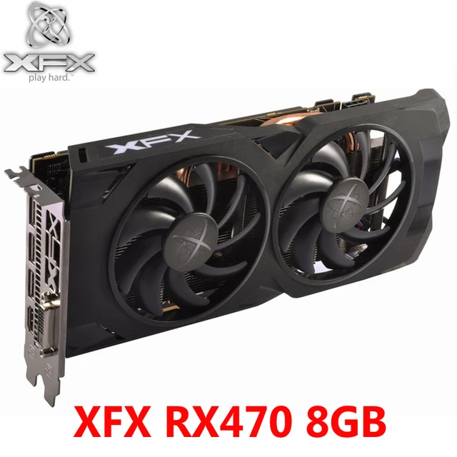 XFX RX 470 8GB 256Bit GDDR5 Graphics Cards For AMD RX 400 Series VGA Cards RX470  8GB Video Card 570 580 480 HDMI RX470-8GB Used