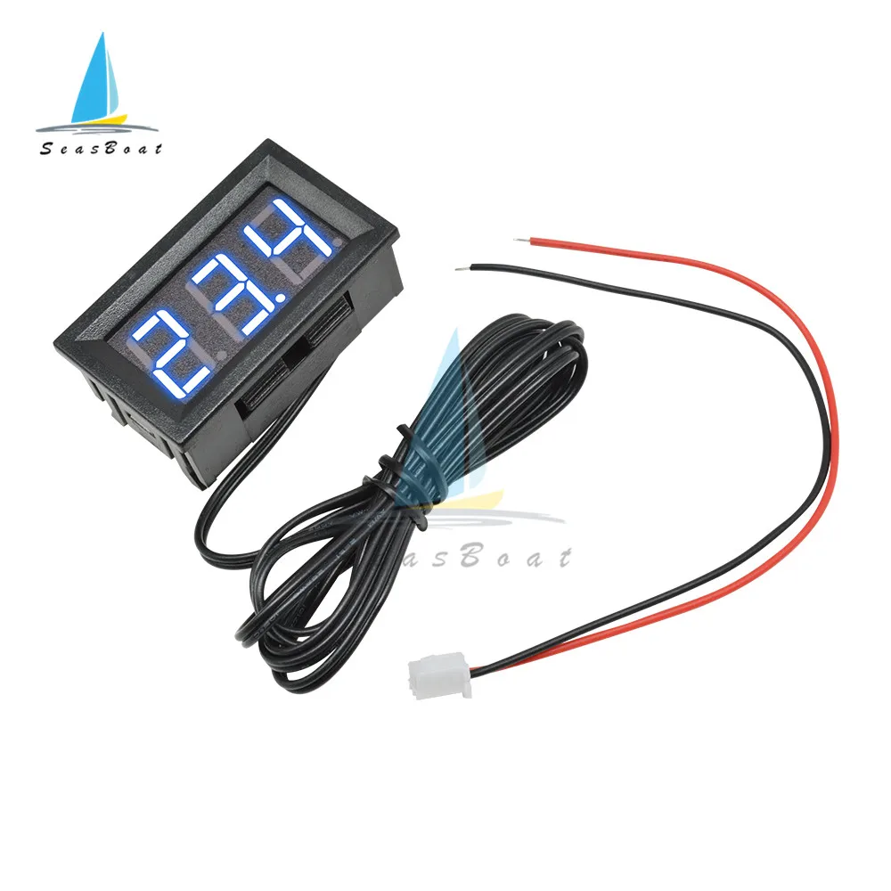 XH-B310 DC 12V LED Digital Display K-Type Thermometer Temperature Meter M6 Thread/Stick Thermocouple Tester -30~800C Thermograph