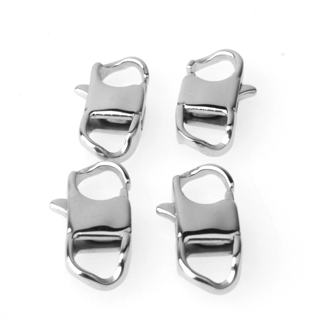 10/50/100pcs 22/26/32mm Solid Stainless Steel Lobster Clasps DIY Findings Lot