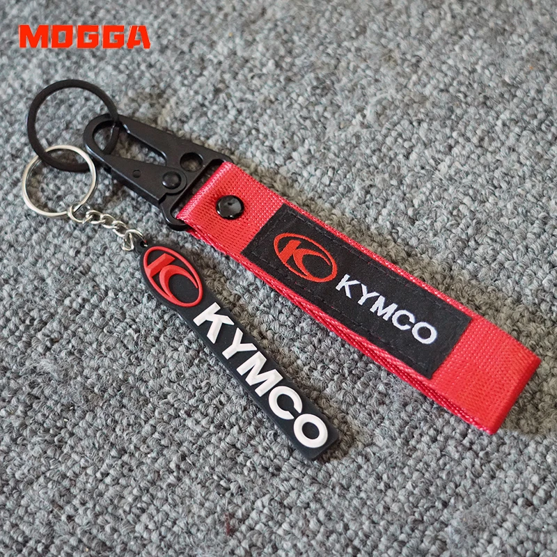 For KYMCO Xciting 300i R250 GP125 LIKE 150i 200i KRV 180 CT250 CT300 S400 Motorcycle Embroidered Keychain Key Ring chain keyring