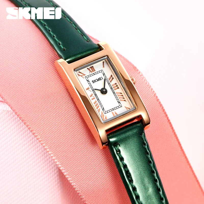 2021 New Women\'s Quartz Watch Luxury Brand SKMEI Wristwatch Ladies Casual Dress Bracelet Leather Quartz Watches Original Design