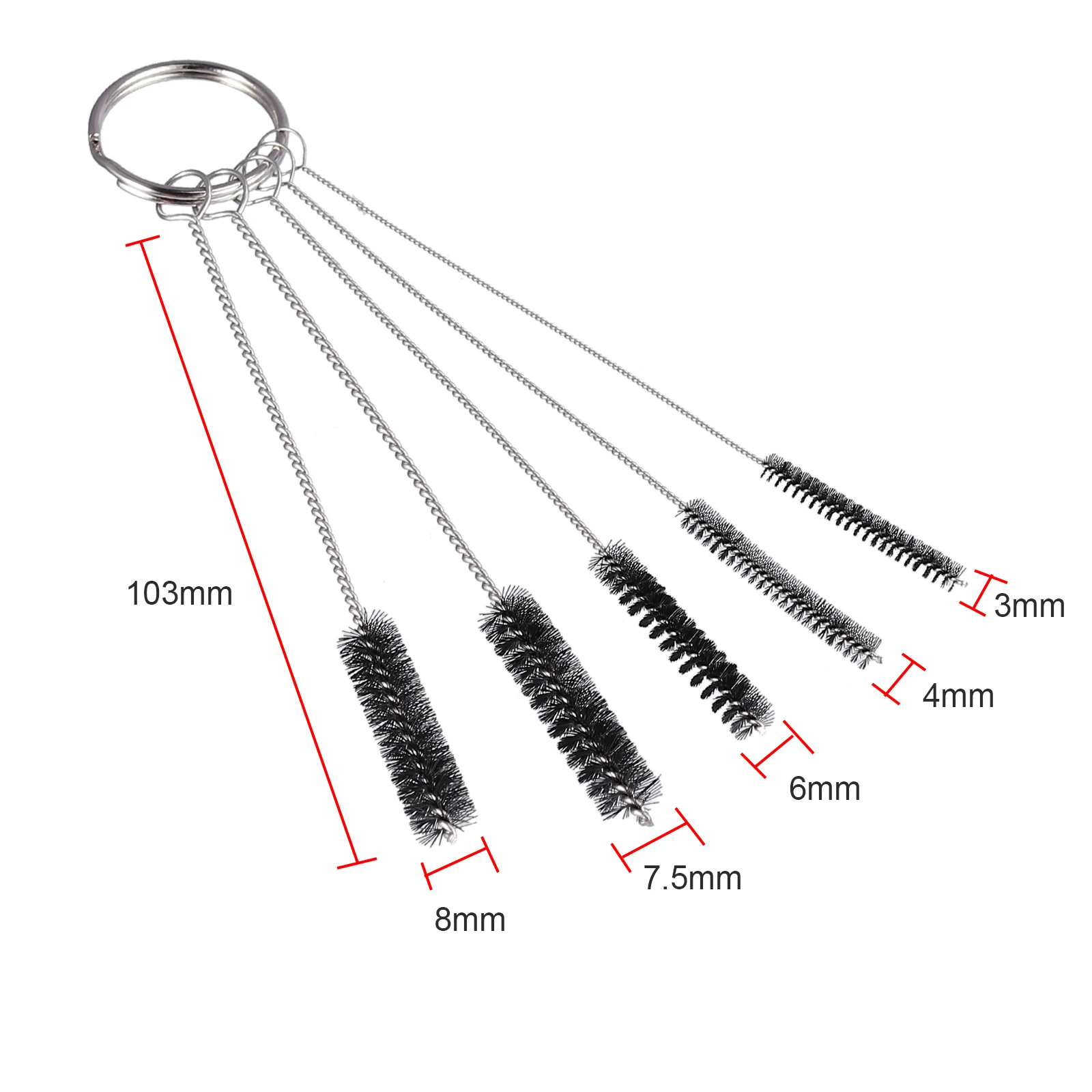 GARLLEN 7Pcs Airbrush Adaptor Kit Fitting Connector Tools Set With Cleaning Brush For Airbrush Compressor & Airbrush Hose