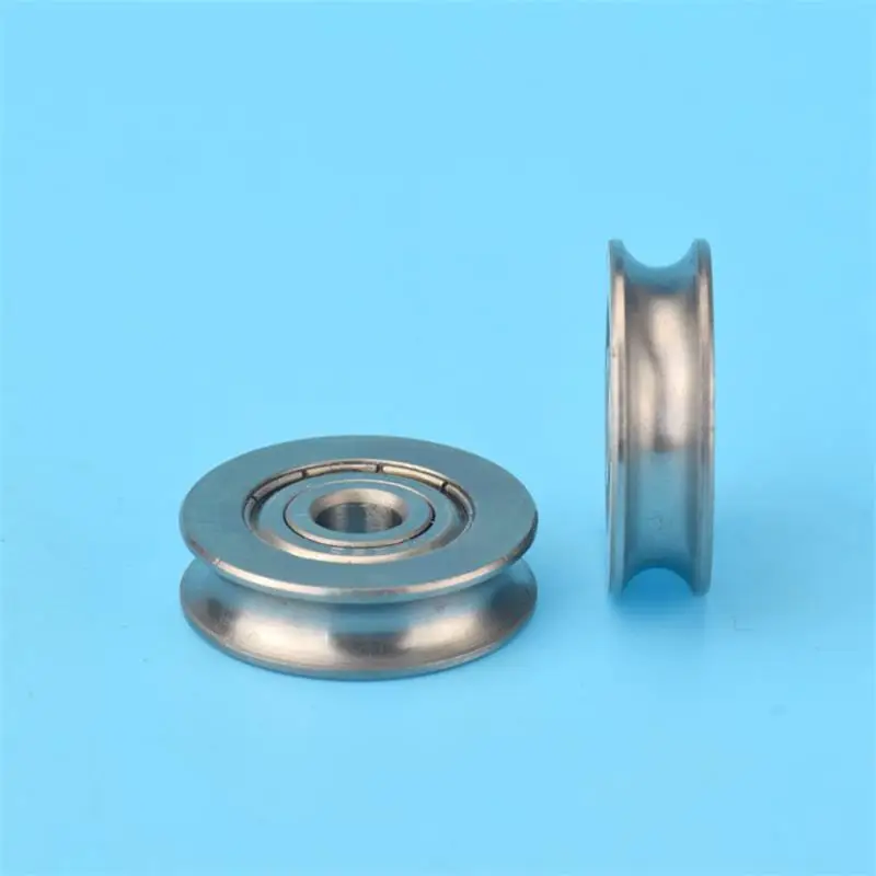 10pcs/50pcs U type groove bearing track pulley 6*25*7mm guide metal wheel stainless 440C steel waterproof and antirust 6x25x7