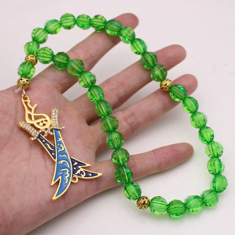 Two Islamic Imam Ali Sword Zulfiqar Car Rear View Mirror islam Car Pendant Hanging