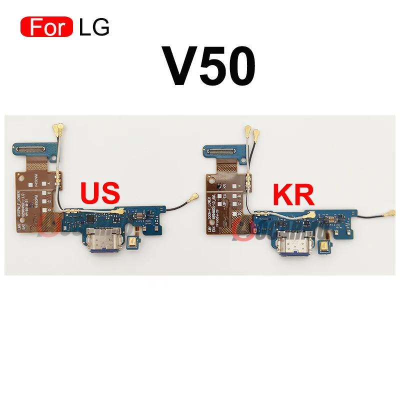 For LG G6 G7 G8 V35 V30 Plus K71 V40 V60 V50 USB Fast Charging Port Charger Dock Connector Mic Board Flex Cable Replacement