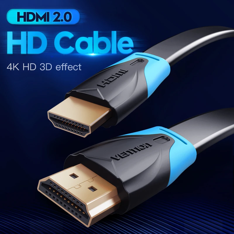 Vention High Speed V2.0 HDMI Cable 4K*2K Male to Male 3D 1080P HD for Monitor Computer TV PS3/4 Projector HDTV 0.5m 1.5m 2m 10m