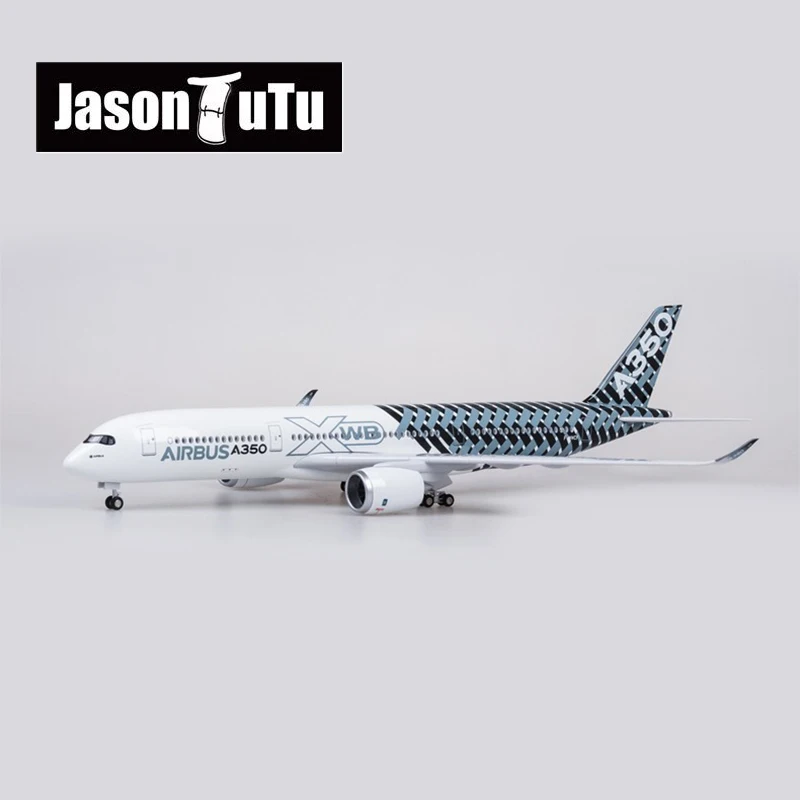 

JASON TUTU 43-47cm Plane Original Models Airbus A350 Airplane Model Aircraft 1/160 Scale Diecast Resin Light and Wheel Gift