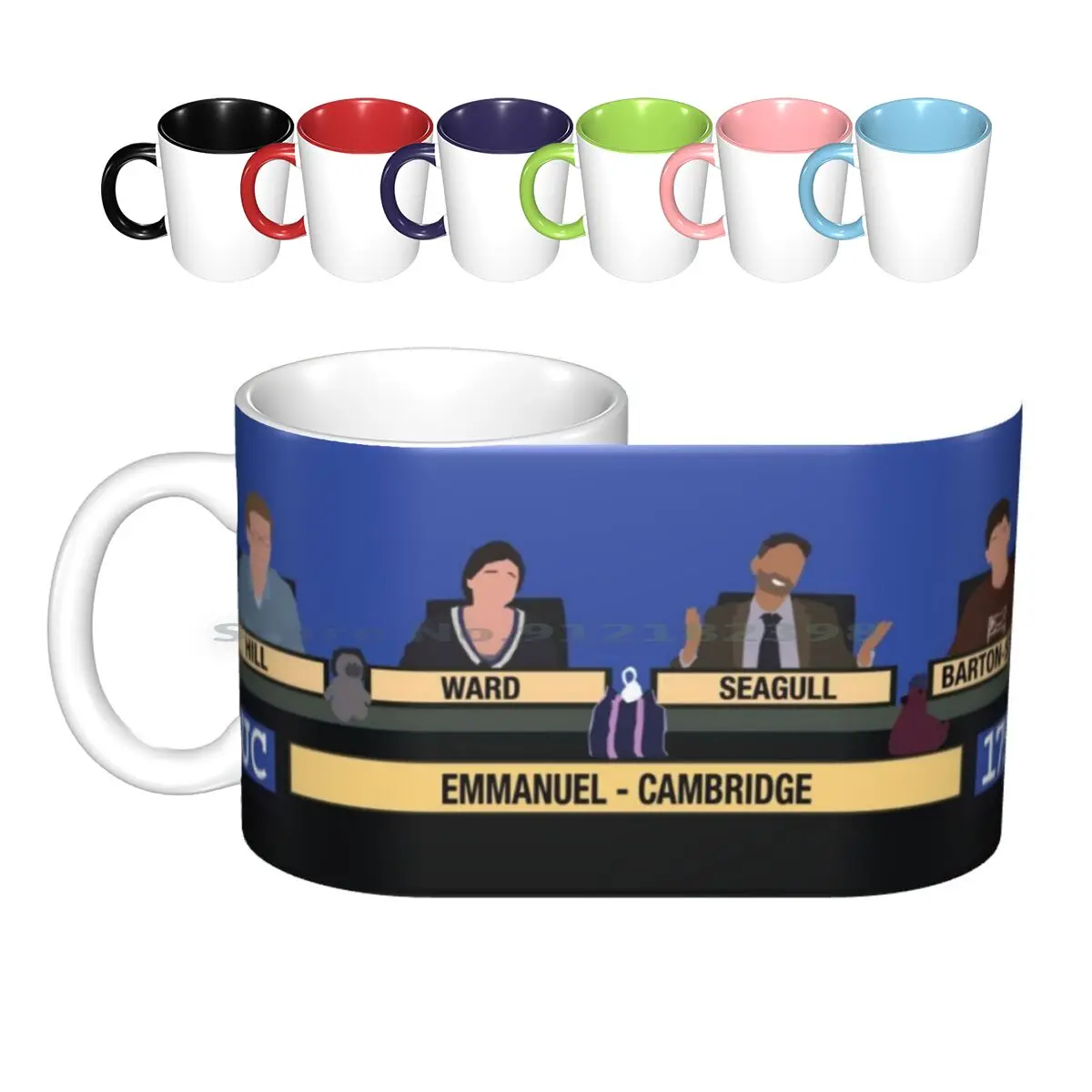 Emmanuel-Challenge Ceramic Mugs Coffee Cups Milk Tea Mug Emmanuel College University University Challenge Paxman Quizzy Mondays