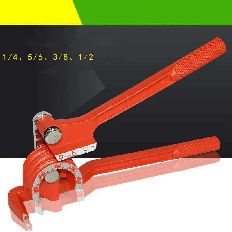 1PC Three-in-one Manual Tube Bender Machine 180 Degree Metric 6mm/8mm/10mm 1/4 5/16 3/8 Lever Type Pipe Bending Machine