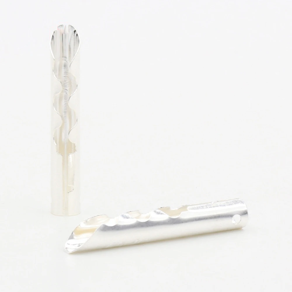 BA1430 HI End Audio 12 Stück Bronze Kupfer versilbert BFA 4 mm Z-Typ Bananenstecker Lautsprecherkabelstecker – Detail 4