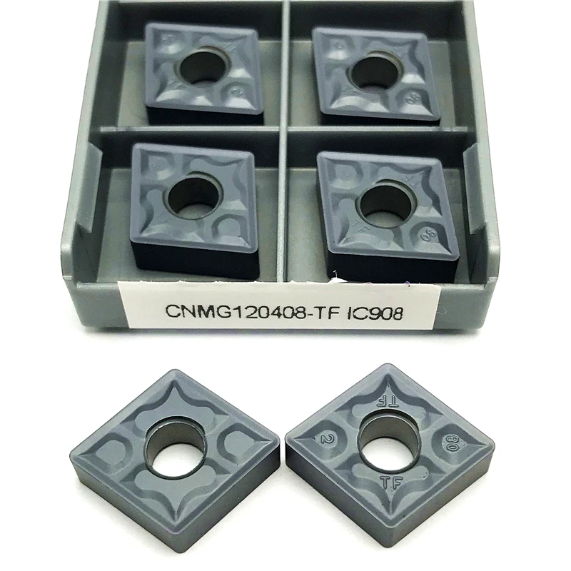 CNMG120404 CNMG120408 TF IC907/908 inserto in metallo duro utensile per tornitura esterna utensile per tornio inserto per tornitura di alta qualità utensile da taglio CNC