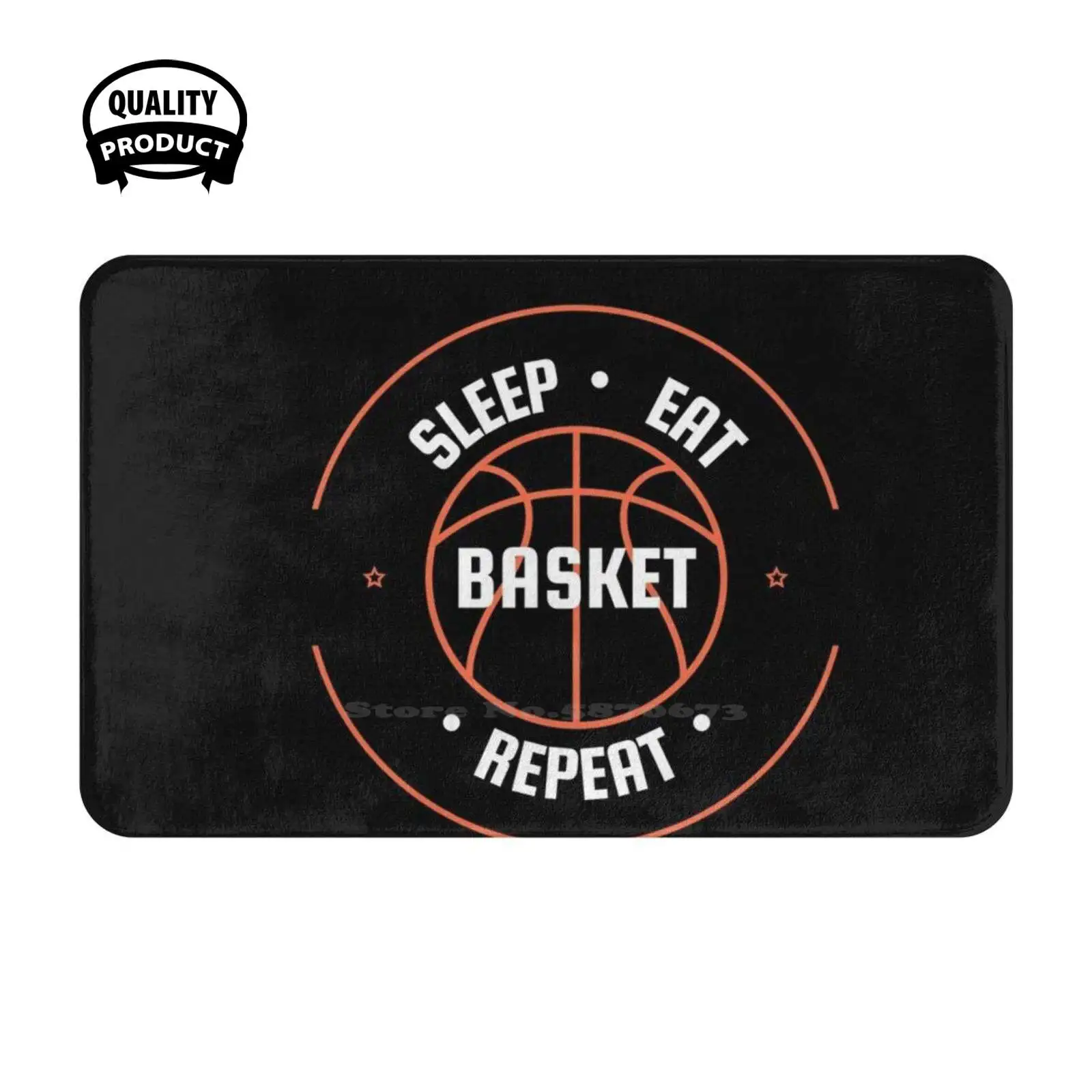 Basket Dormir Manger Répéter - Passion Basketball Soft Cushion Home Carpet Door Mat Car Rug Basket Ball Joueur De Basket