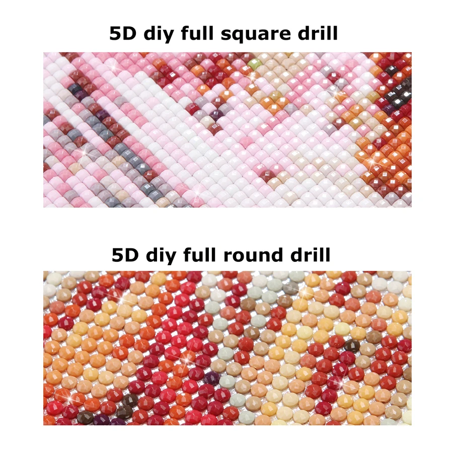 FATCAT 5d diy diamond painting Snow mountain river waterfall hut scenery full square round drill diamond embroidery sale AE2257