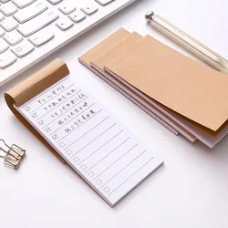 Pocket Kraft Paper Memo Pad Notepad Stationery Scrapbooking Memo Notes To Do List Tear Checklist Note Pad