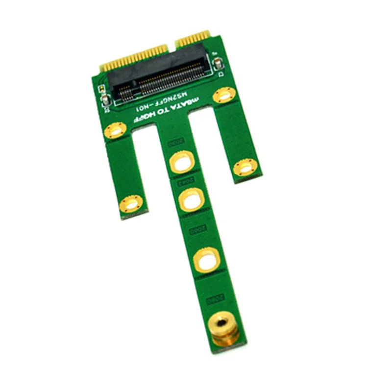 mSATA to M.2 NGFF Adapters Convert Card 6.0Gb/s NGFF M.2 SATA-Bus SSD B Key to mSATA Male Riser M.2 Adapter for 2230-2280 M2 SSD