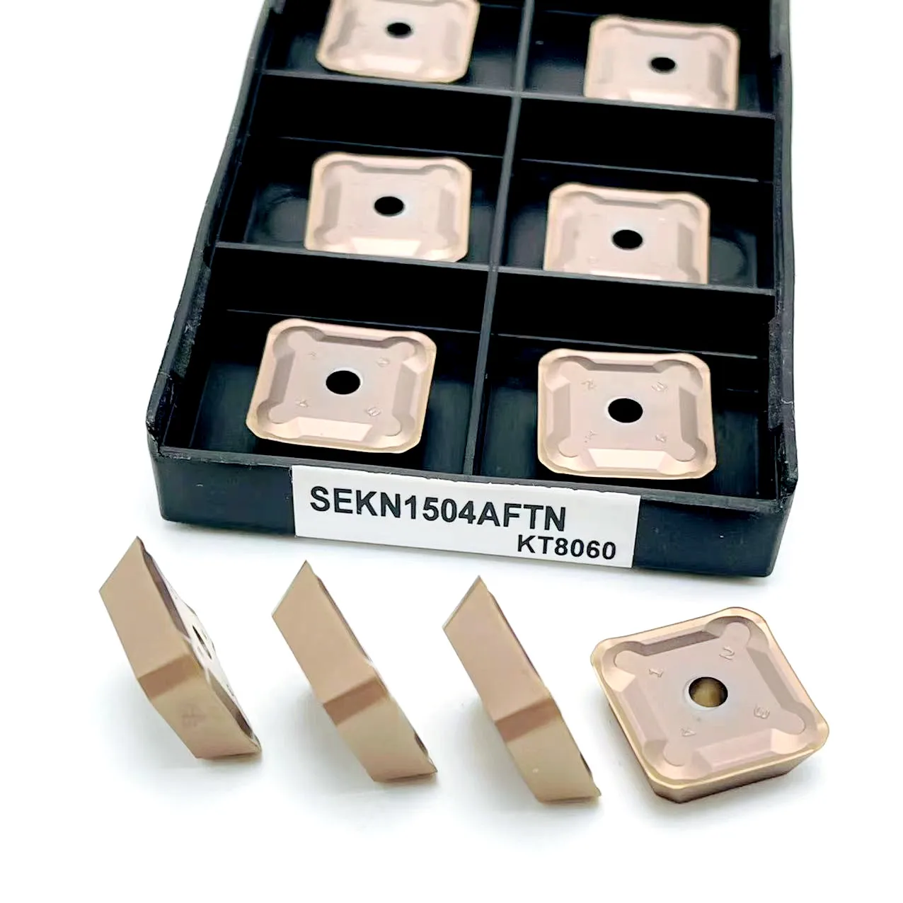 SEKN1504 AFTN KT8060สูงเคลือบ Gantry มิลลิ่งใส่ SEKR หยาบมิลลิ่ง Double-End Milling Cutter100 % สูง-คุณภาพเครื่องมือ